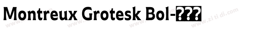 Montreux Grotesk Bol字体转换